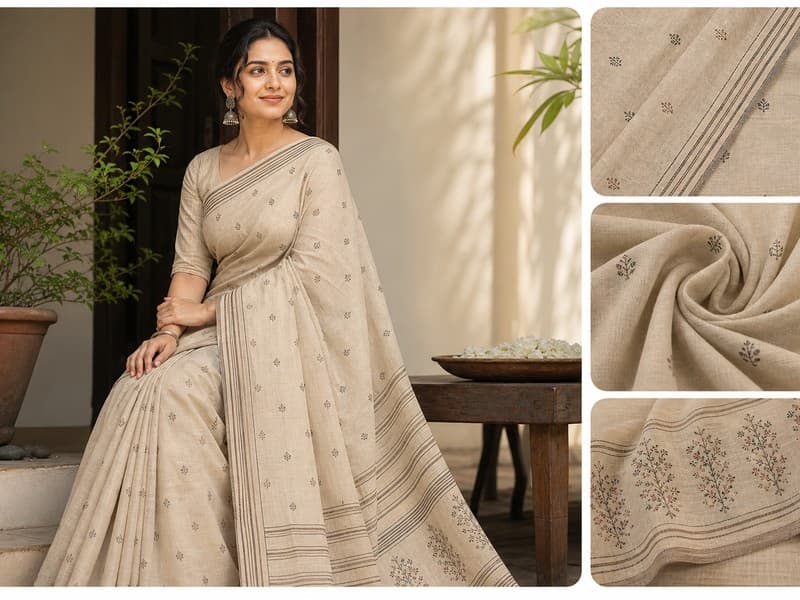 Everyday Cotton Saree — Saavi Trendcape